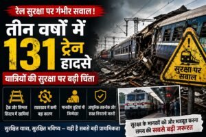 रेल सुरक्षा पर गंभीर मंथन: तीन वर्षों में 131 ट्रेन हादसों ने बढ़ाई यात्रियों की चिंता